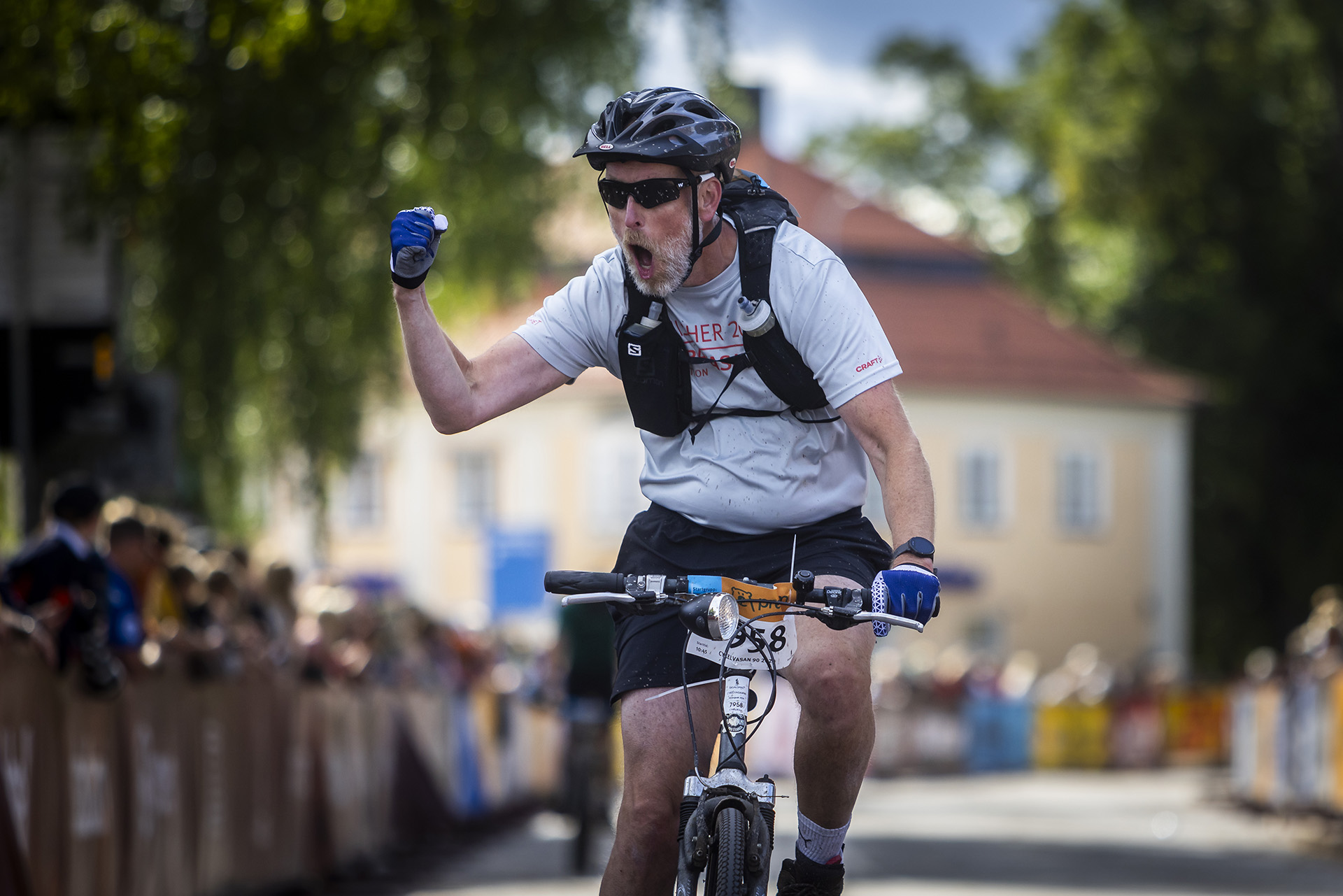 Målgång i Mora – Cykelvasan 90 2025